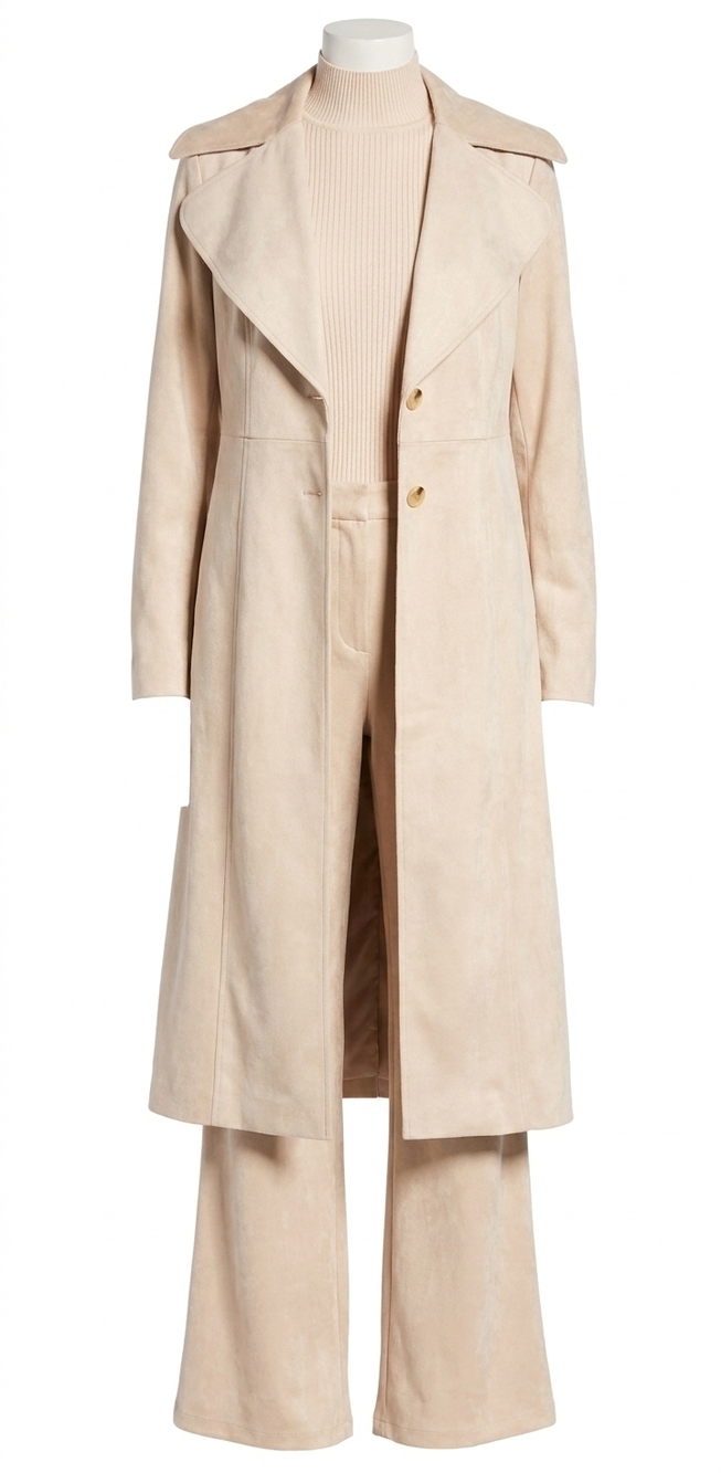 NEW TRINA TURK starflower coat in beige